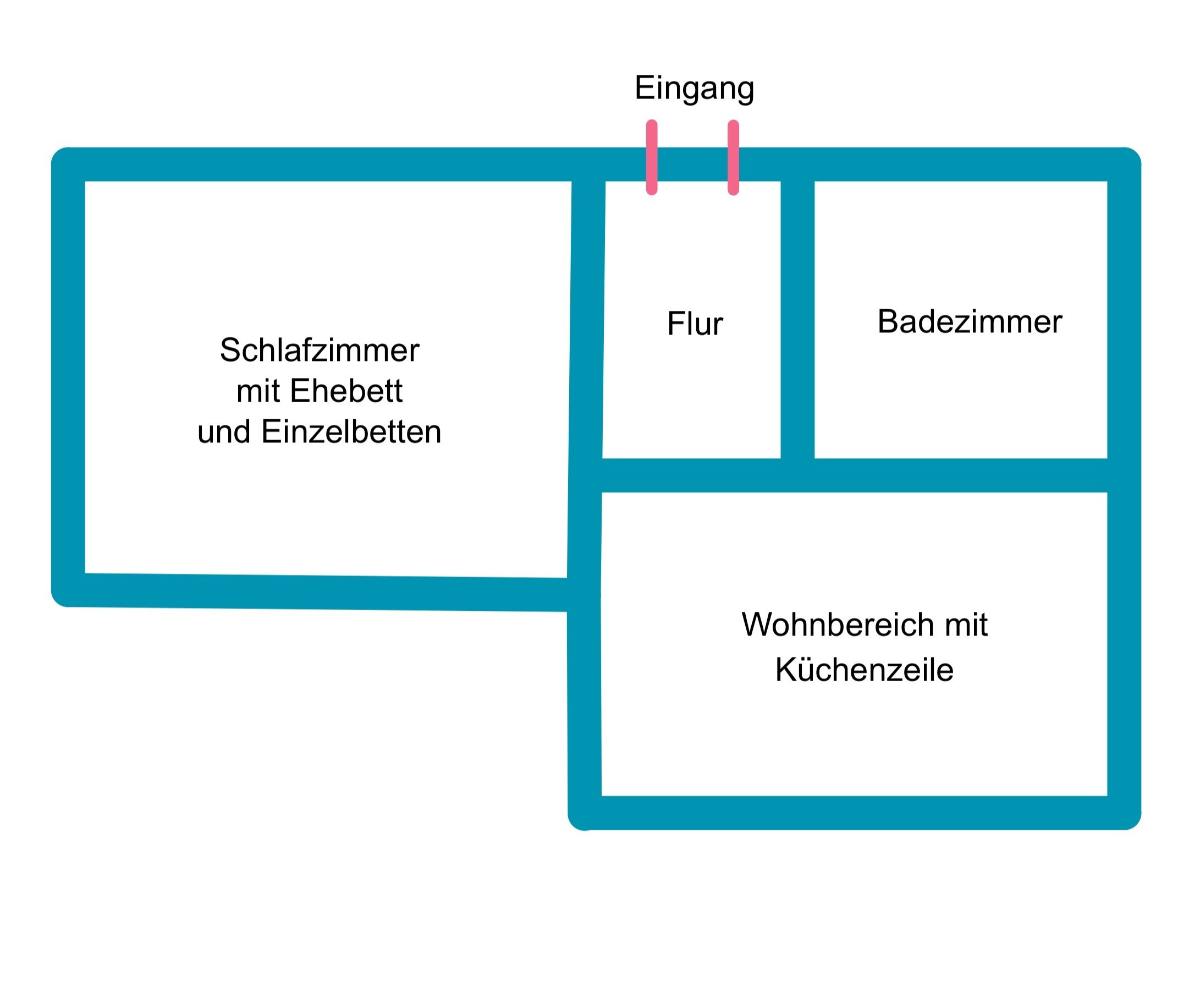 Grundriss Ferienwohnung Strandl&auml;ufer Heringsdorf