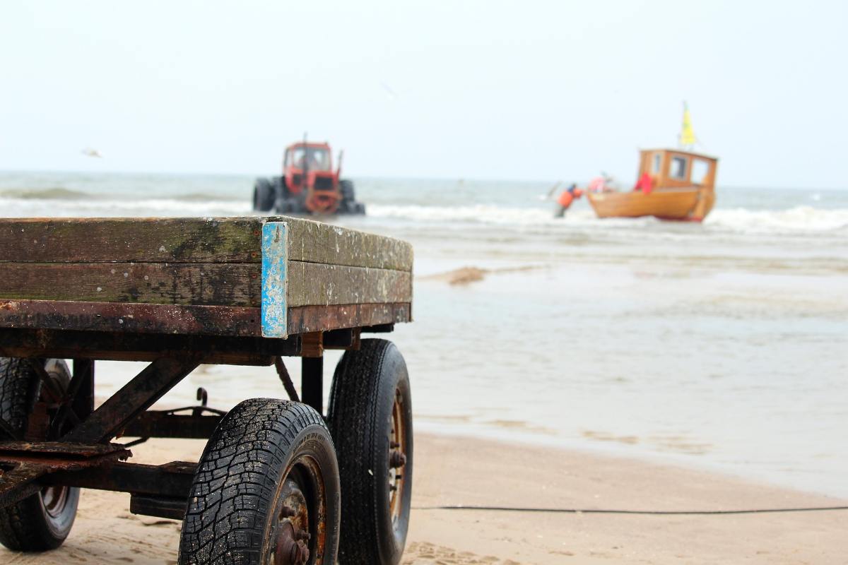 Fischerboot am Strand von Heringsdorf